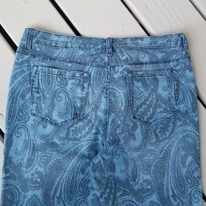 12p Unique Paisley cropped jeans by style & Co
